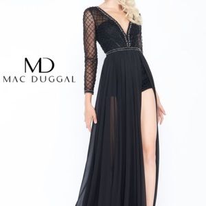 Beautiful Mac Duggal romper gown